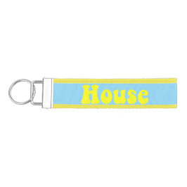 Yellow House Wrist Schlüsselanhänger