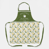 Yellow Hydragea Floral Personalisiert Kitchen Schürze (Vorderseite)