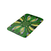 Yellow Hydrangea Blume Swirt bathmat Badematte (Schrägansicht)