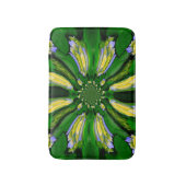 Yellow Hydrangea Blume Swirt bathmat Badematte (Vorderseite Vertikal)