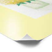 Yellow Hydrangea Fotodruck (Ecke)