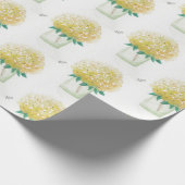 Yellow Hydrangea Geschenkpapier (Ecke)