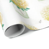 Yellow Hydrangea Geschenkpapier (Rolleneckpunkt)