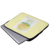 Yellow Hydrangea Laptopschutzhülle (Vorne Knopf)