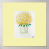 Yellow Hydrangea Poster (Vorne)