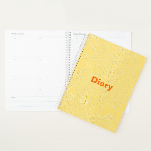 Yellow Ice Diary Spiral Notebook Planer (Anzeige)
