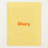Yellow Ice Diary Spiral Notebook Planer (Vorderseite)