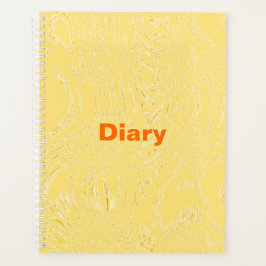 Yellow Ice Diary Spiral Notebook Planer