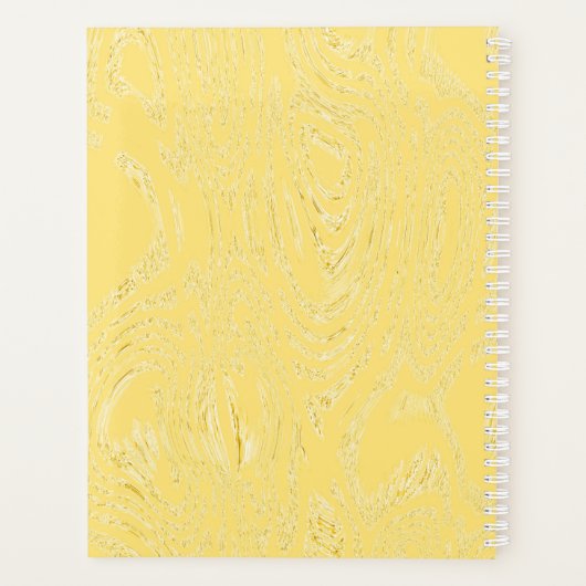 Yellow Ice Spiral Notebook Planer (Rückseite)