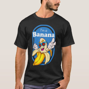 Yellow I'm a Banana Lazy Halloween Fruit T-Shirt