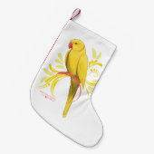 Yellow Indian Ringneck Kleiner Weihnachtsstrumpf (Vorderansicht (hängend))