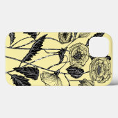 Yellow iPhone Case mit Blume - Farbe auswählen (Rückseite (Horizontal))