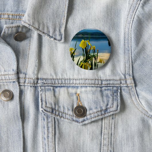 Yellow Iris am Lake Shore Button (Beispiel)