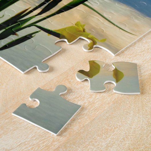 Yellow Iris am Lake Shore Puzzle (Seite)