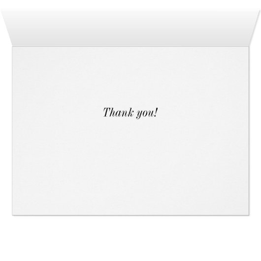 Yellow Iris Beard Dankeschön Karte (Innenansicht Horizontal (Unten))