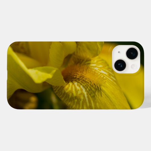 Yellow Iris Beard iPhone Case (Rückseite (Horizontal))