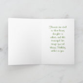 Yellow Iris Birthday-angepasst Karte (Innenseite)