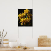 Yellow Iris Blume Art Print Poster (Küche)