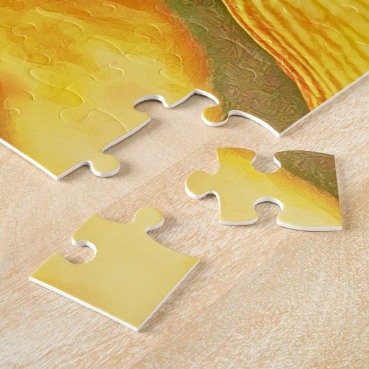 Yellow Iris Blume Art Puzzle (Seite)