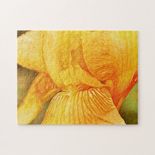 Yellow Iris Blume Art Puzzle (Horizontal)