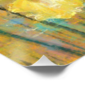 Yellow Iris Blume Poster (Ecke)