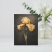 Yellow Iris Botanische Malerei Postkarte (Stehend Vorderseite)