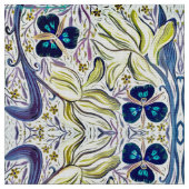 Yellow Iris Fabric Stoff (Nahaufnahme)