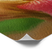 Yellow Iris Petal Foto Malerei Blume Art Poster (Ecke)