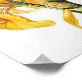 Yellow Irische Blume Art Print Poster (Ecke)