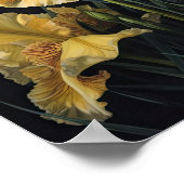 Yellow Irische Blume Art Print Poster (Ecke)
