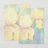 Yellow Irises Dankeskarte (Vorne/Hinten)