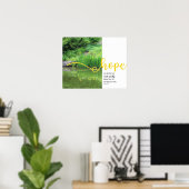 Yellow Irises Psalm 62:5 Hope Poster (Heimbüro)