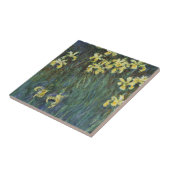 Yellow Irises von Claude Monet, Vintage Kunst Fliese (Seite)