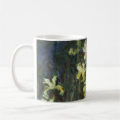 Yellow Irises von Claude Monet, Vintage Kunst Kaffeetasse (Links)