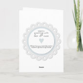 Yellow Islam Aqeeqah gratulieren muslimischen Baby Karte (Rückseite)