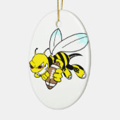 Yellow Jacket Hornet Keramikornament (Links)