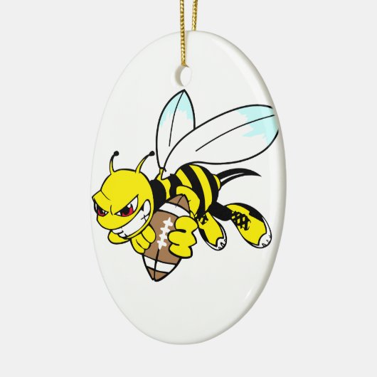Yellow Jacket Hornet Keramikornament (Links)