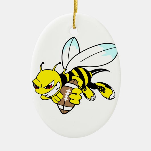 Yellow Jacket Hornet Keramikornament (Vorne)