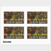 YELLOW JACKET LEMON HAZE RECHTECKIGER AUFKLEBER (Blatt)