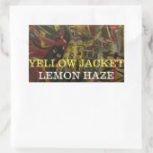 YELLOW JACKET LEMON HAZE RECHTECKIGER AUFKLEBER (Tasche)