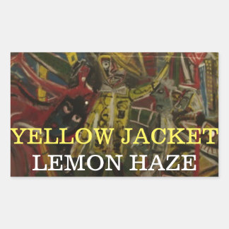 YELLOW JACKET LEMON HAZE RECHTECKIGER AUFKLEBER