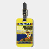 Yellow Jamaica Poster Gepäckanhänger (Vorderseite vertikal)