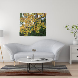 Yellow Japanese Maple Blätter Foto Wandteppich