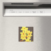 Yellow Jasmine Blume Magnet | Aquarellkunst (In Situ (Geschirrspüler))