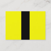 Yellow Jumpsuit Visitenkarte (Rückseite)