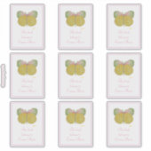 Yellow June Butterfly-Buchzeichen Aufkleber (Vorderseite)