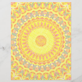 Yellow Kaleidoscope Bulk Scrapbook Paper Pages Flyer