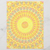 Yellow Kaleidoscope Bulk Scrapbook Paper Pages Flyer (Hinten)