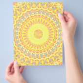 Yellow Kaleidoscope Bulk Scrapbook Paper Pages Flyer (Hand)