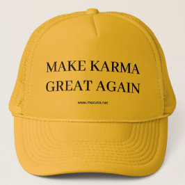 Yellow karma hat truckerkappe